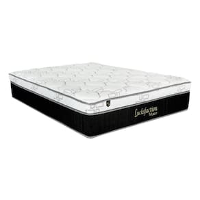 Colchão Casal Molas MasterPocket Ensacadas Visco Lucksfaction Black Euro Pillow (138x188x36) - Luckspuma