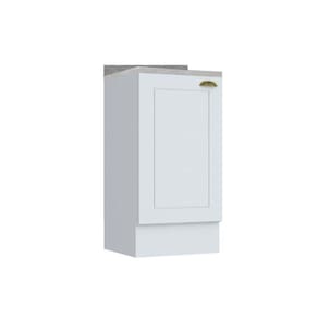 Gabinete de Cozinha Modulado Balcão Americana 1 Porta c/ Tampo Branco - Henn
