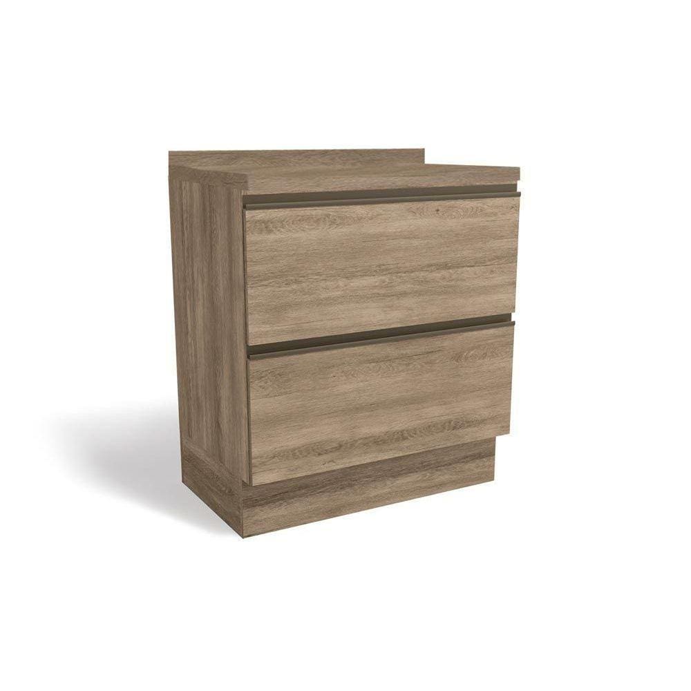 Gabinete de Cozinha Modulado Balcão Maxxi G755 2 Gavetas c/ Tampo Nogal - Kappesberg