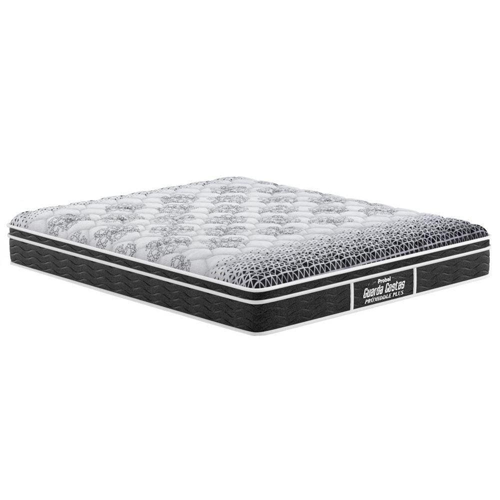 Colchão Casal Ortopédico D28 / EP Anatômico Guarda Costas Prómiddle Plus Euro Pillow Black (138x188x24) - Probel