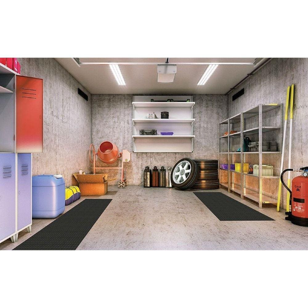 Piso Laminado 2mm Liso em Rolo 1,3x15m - caixa com 19,5m2 - Preto