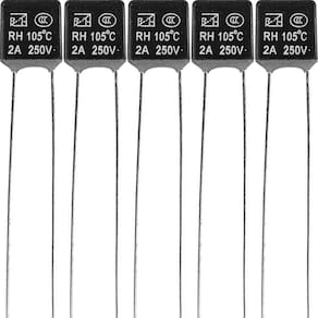 5 Fusível Térmico Motor Ventilador 105ºc 2A 250V 105 Graus