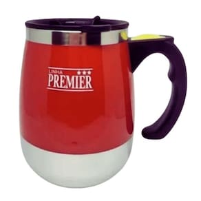 Caneca Mixer Misturador Aço Inox Pilha 400Ml Copo Isotérmico
