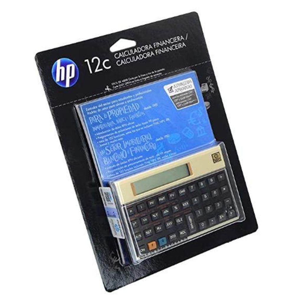 Calculadora Hp 12C Gold Dourada 120 Funções
