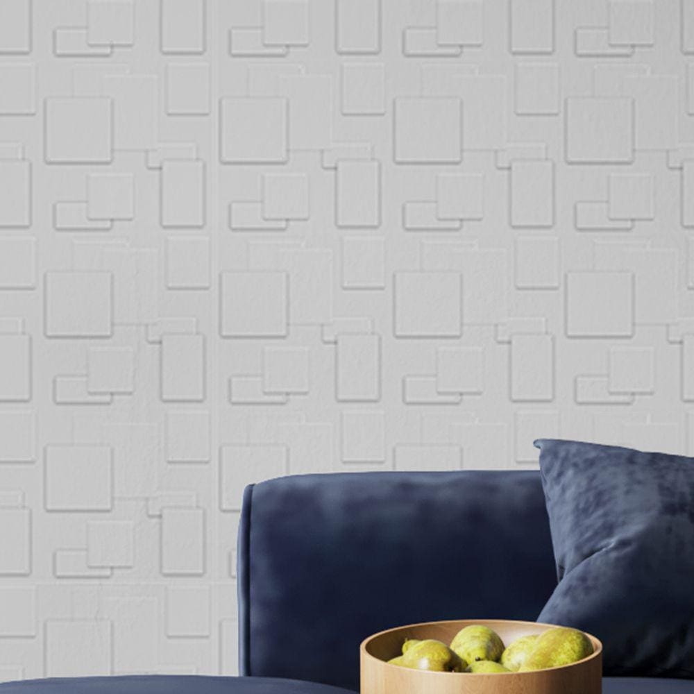 20 Placas PVC 3d Revestimento de Parede Decorativa Cadre Alto relevo Quarto Sala Cozinha 25cm x 25cm