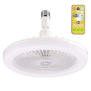 Luminária Lâmpada De Teto Ventilador Led 3 Tipos De Luz