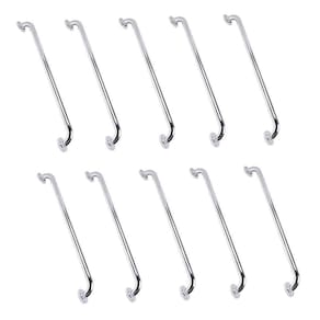 Alça Apoio 70cm Barra Suporte Kit 10 Uni Anti Queda Idoso Gestante Cadeirante Deficiente Banheiro Inox Box Escada