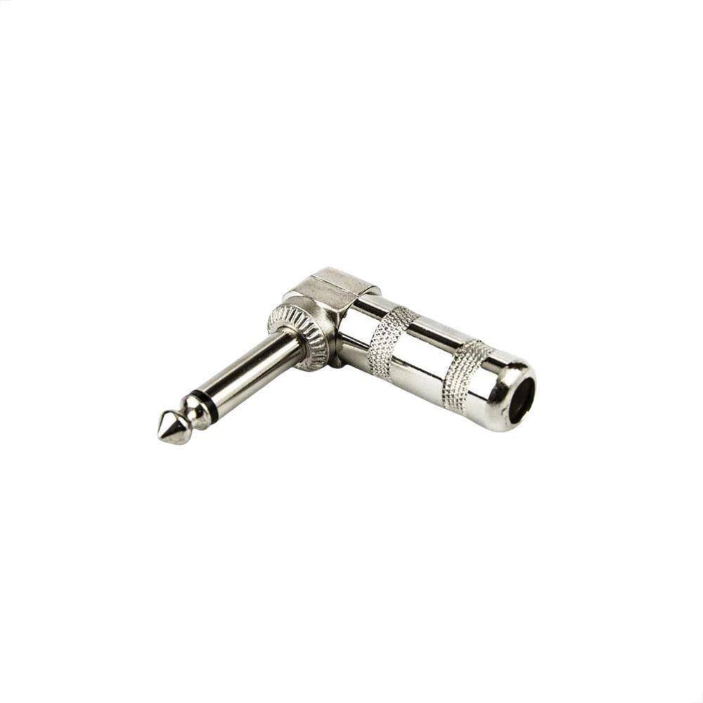 Plug Conector P10 90 Graus Mono