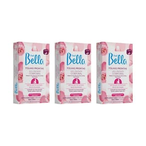 Depilatorio Depil Bella 16 Folhas Prontas Corp Peta Rosa-3Un