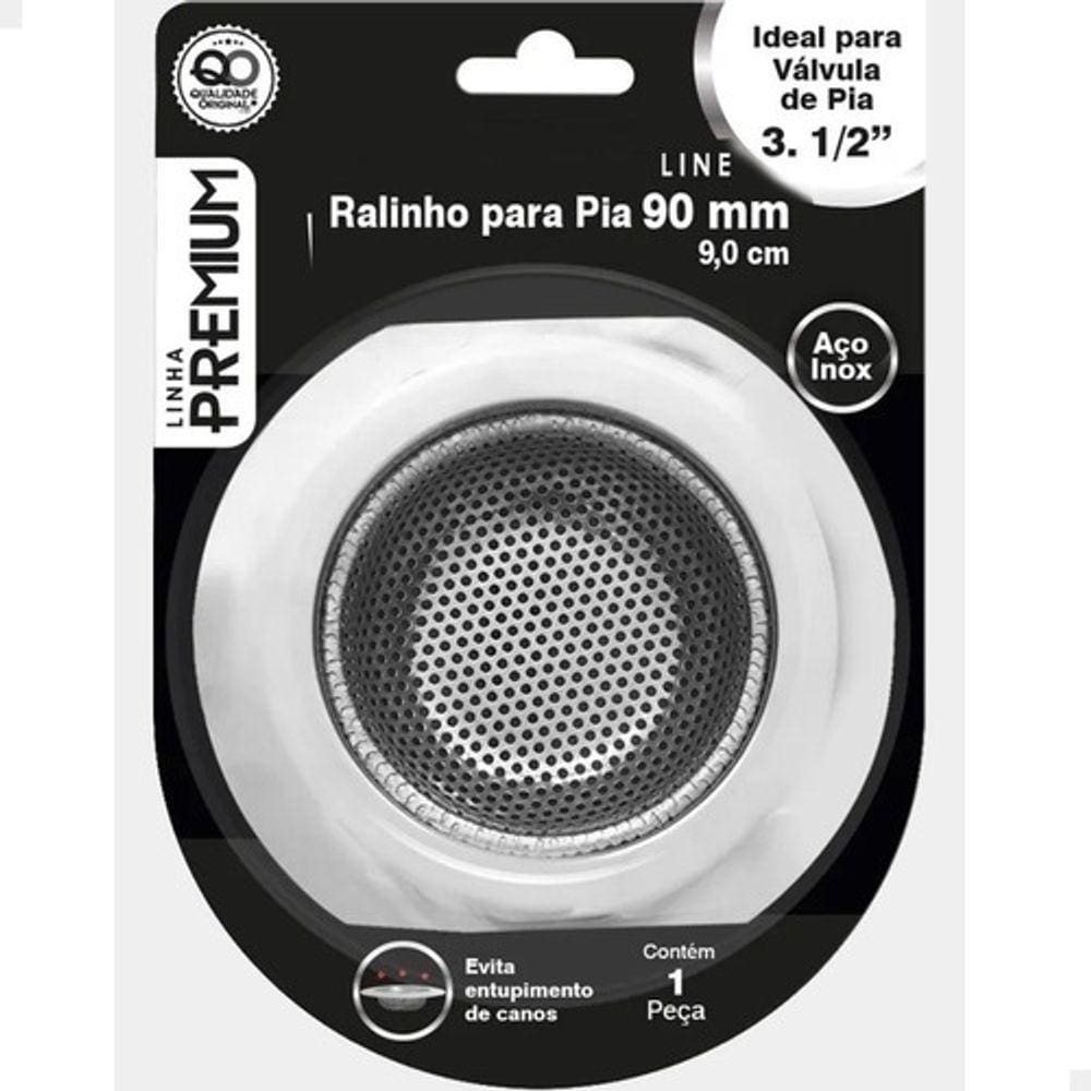 Ralo Para Pia Gd Com Borda Inox Cozinha 9cm Ralinho