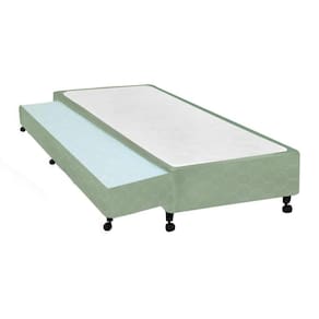 Cama Box Base c/Auxiliar Solteiro Poli Tecido Green (88x188x27) - Castor