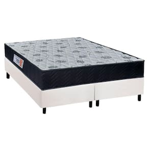 Cama Box Queen: Colchão Ortopédico Orthoflex Foggia Sogni Unic Face + Base CRC Courano White(158x198)