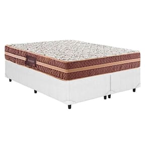 Cama Box Queen: Colchão Anatômico Herval D28/AG65 Bermont + Base CRC Courano White(158x198)