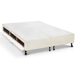 Cama Box Closet Queen Poli Tecido Clean (158x198x27) - Castor
