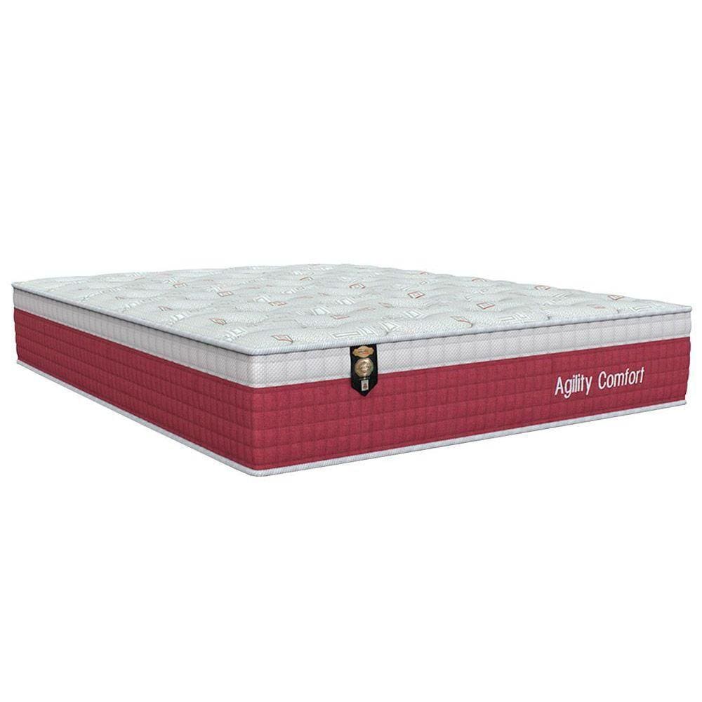 Colchão Queen Molas MasterPocket Ensacadas Agility Confort Euro Pillow (158x198x33) - Orthoflex