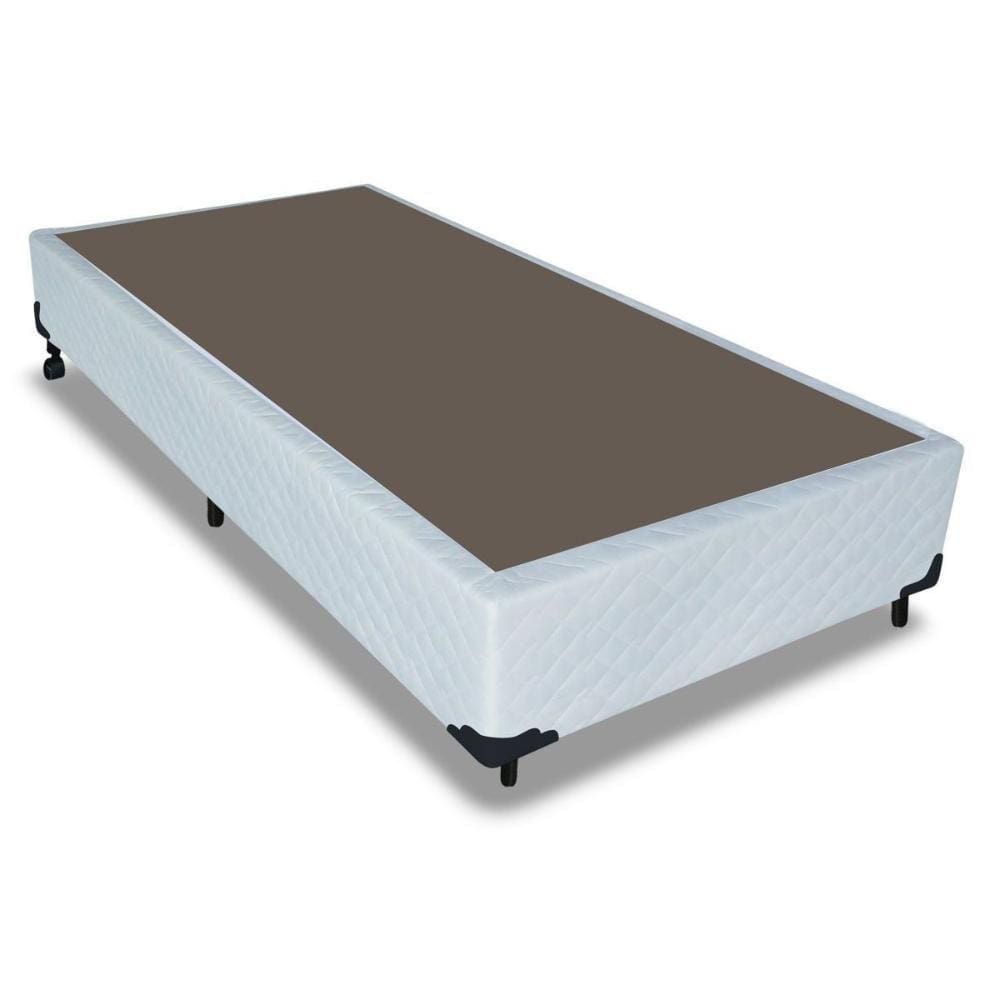 Cama Box Base Universal Solteiro Tecido White (96x203x25) - Probel