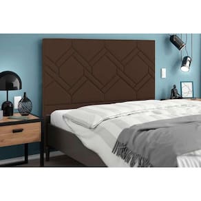 Painel de Cama Box Estofada King Lima Plus Veludo Cacau - Simbal