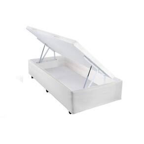 Cama Box Baú Universal Solteiro Courano White New (88x188x30) - Castor