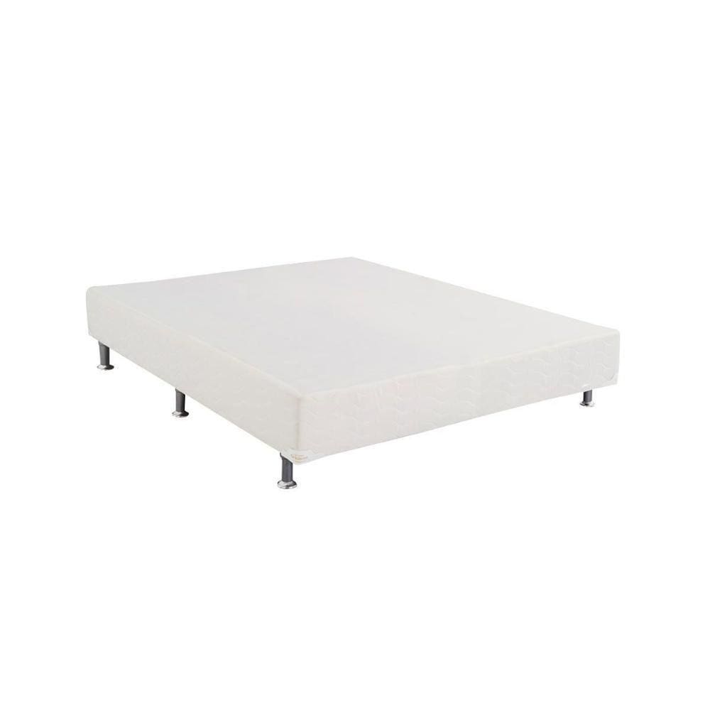 Cama Box Base Universal Queen Light Tecido White (158x198x24) - Ortobom