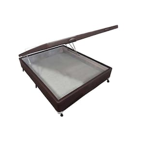 Cama Box Baú Casal Courano Brown New (138x188x35) - Castor