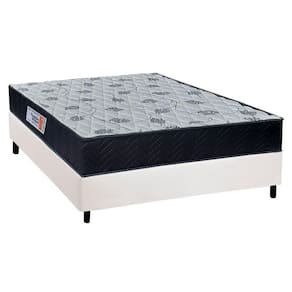 Cama Box Casal: Colchão Ortopédico Orthoflex Foggia Sogni Unic Face + Base CRC Courano White(138x188)