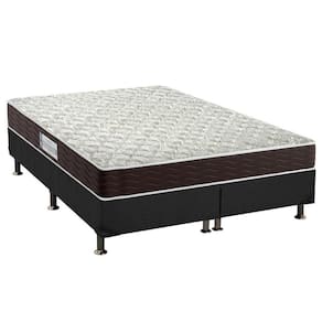 Cama Box King: Colchão Espuma D33 Probel Advanced + Base CRC Suede Black(193x203)
