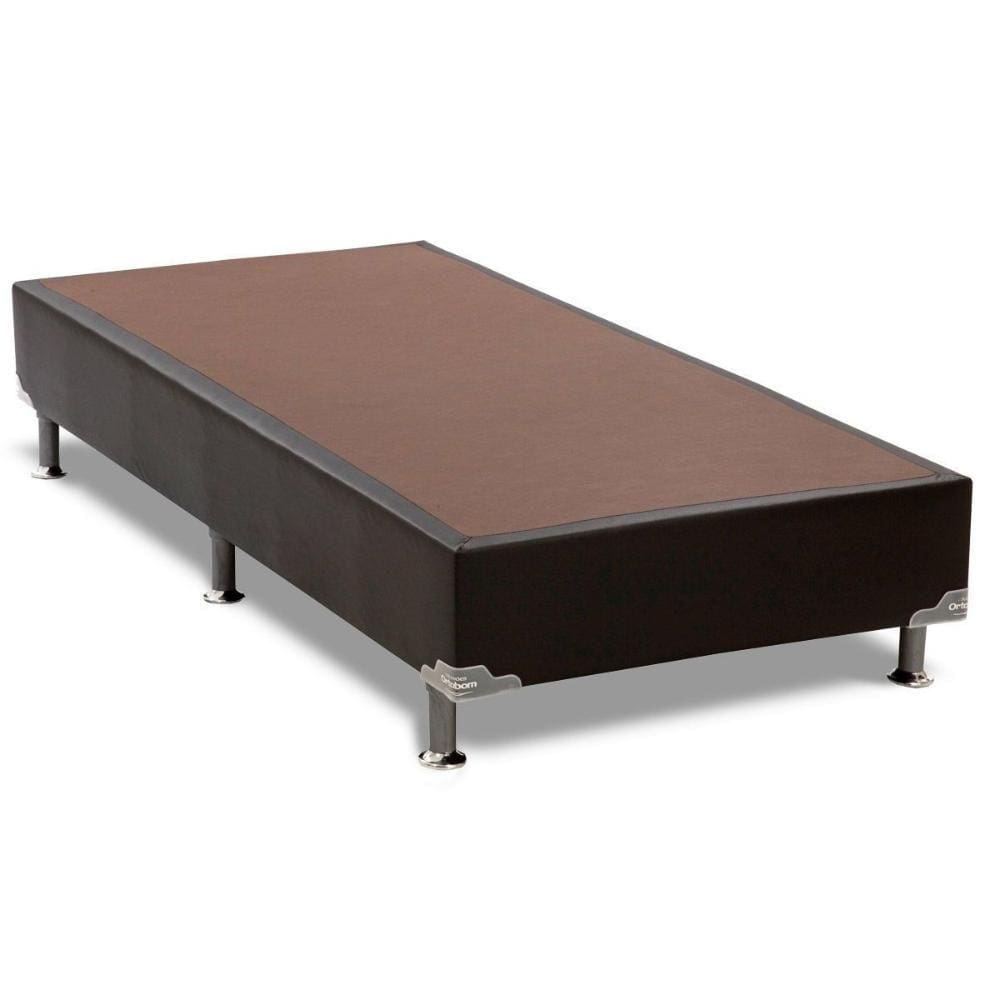 Cama Box Base Solteiro Universal Courano Nero Black (78x188x20) - Ortobom