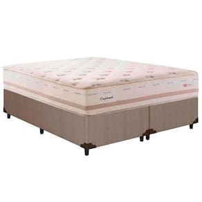 Cama Box King: Colchão Molas Herval Maxspring England + Base CRC Courano Clean(193x203)