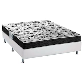 Cama Box Casal: Colchão Espuma Probel Advanced + Base CRC Courano White(138x188)