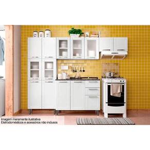 Cozinha Completa Múltipla 4 Peças (2 Armários + 1 Balcão + 1 Paneleiro) C4P75 Branco - Bertolini