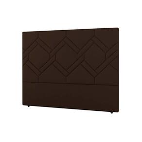 Painel de Cama Box Estofada Casal Lima Plus Veludo Cacau - Simbal