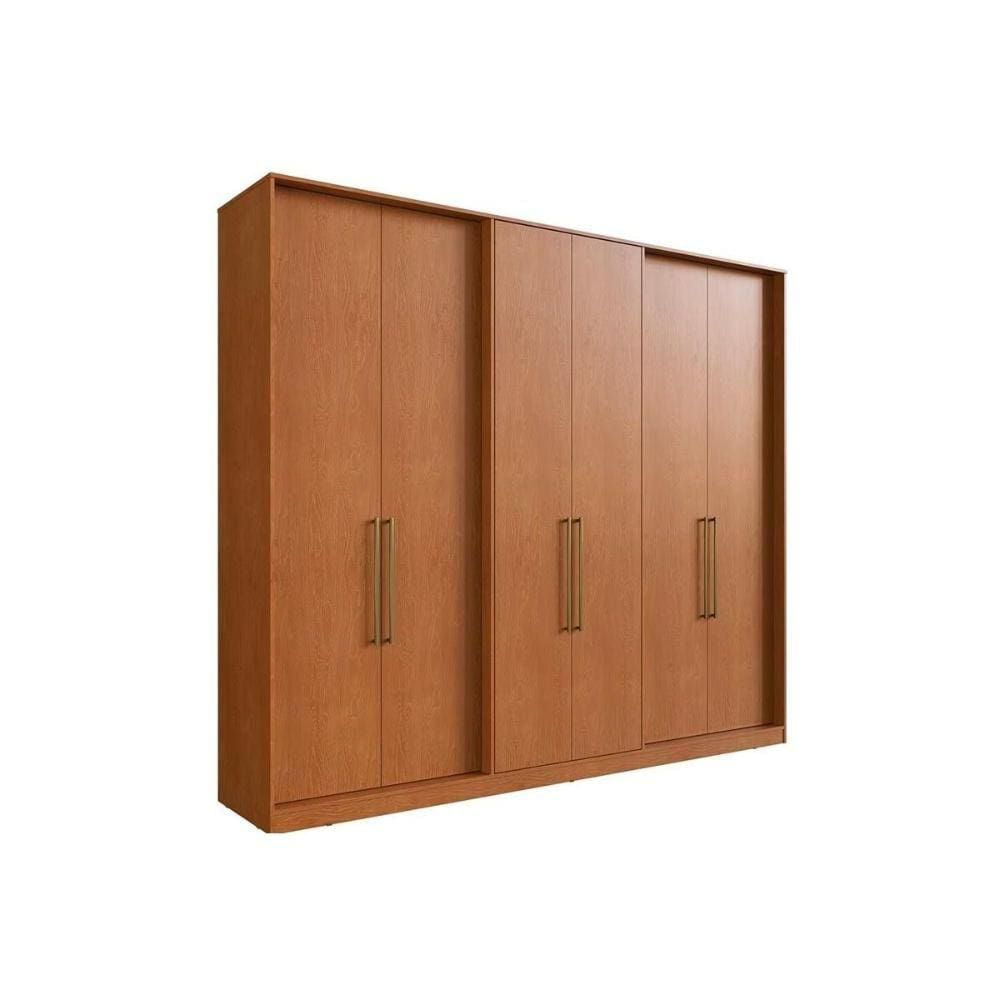 Guarda Roupa 6 Portas e 4 Gavetas PH1720 Carvalho - Herval