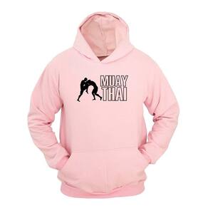 Moletom Masculino Canguru Com Capuz Estampa Muay Thai
