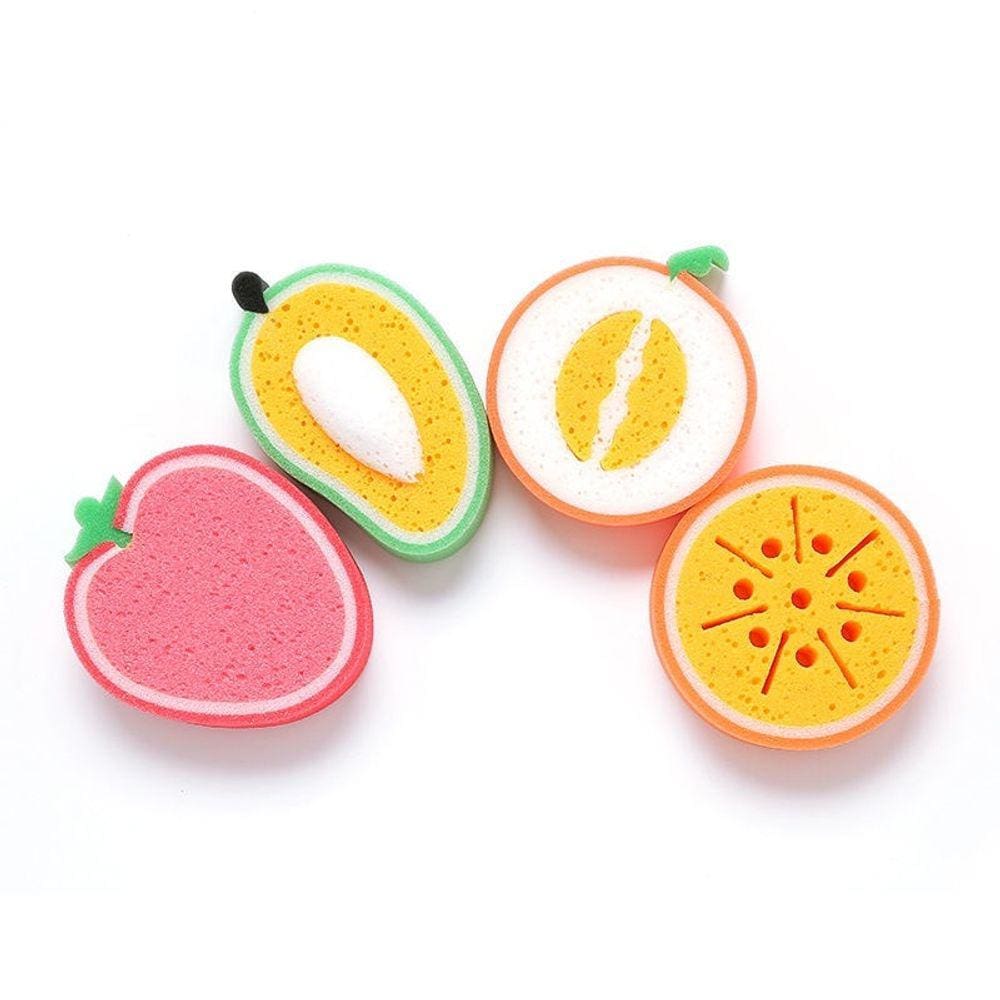 Esponja Macia Para Banho Infantil De Frutas