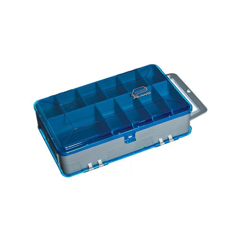 Estojo Plano (3215-08) Duplo Medio - 2 Lados Cinza / Azul