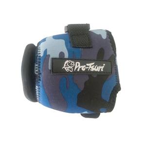 Protetor de Carretilha Pro-Tsuri Lado Direito 7cm x 8cm x 9cm Azul Camuflado