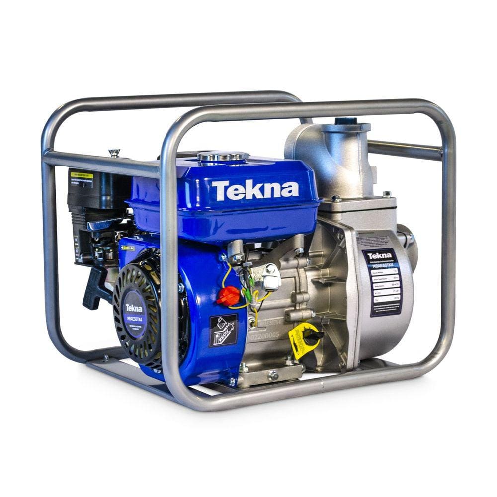 Motobomba Autoescorvante a Gasolina Tekna 3”x3” 6.5 HP com Quadro