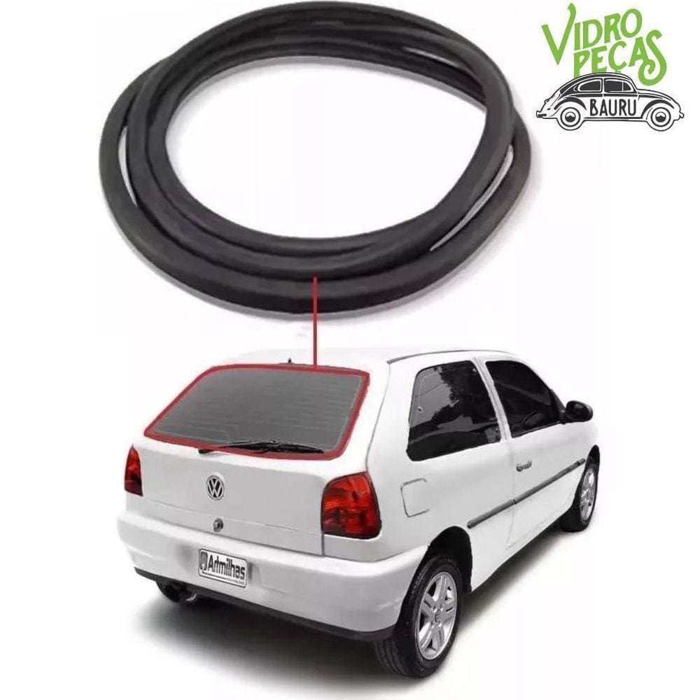 Borracha Vidro Traseiro Vigia Gol Bola G2 Externa Flexivel