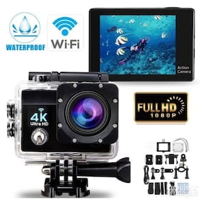 Camera Wifi Filmadora Ultra Hd 16Mp: Prova D`Água Capture
