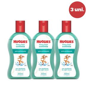 Kit 3 Colônias Huggies Extra Suave 200ml