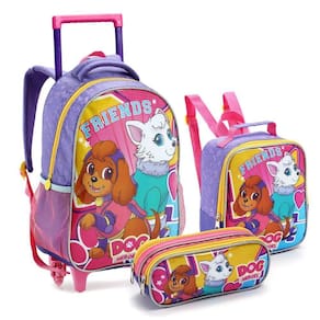 Kit Escolar Mochila+Lancheira+Estojo Dog Heroes Rs - Seanite