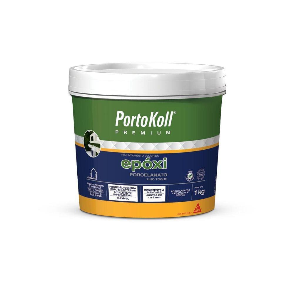 Rejunte Epóxi Portokoll Porcelanato Fino Toque 1Kg