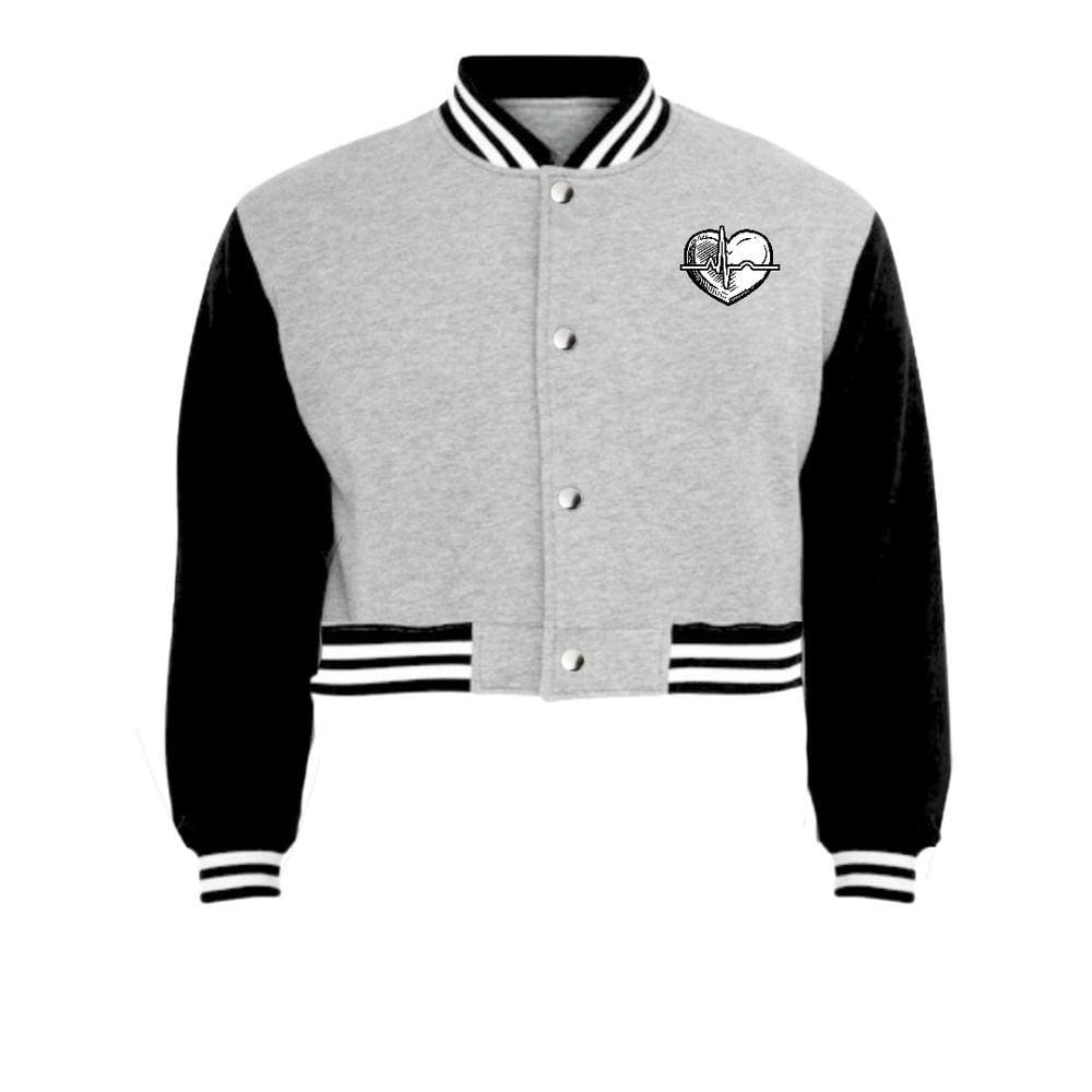 Jaqueta Cropped Moletom Batimentos Feminina Colegial