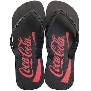 Chinelo De Dedo Masculino Casual Dia a Dia Borracha Coca Cola Lucky Cc4177