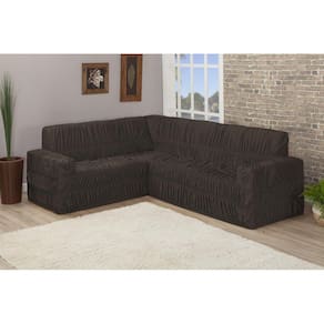 Capa De Sofa Canto De 6 Lugares Elasticada Malha Gel