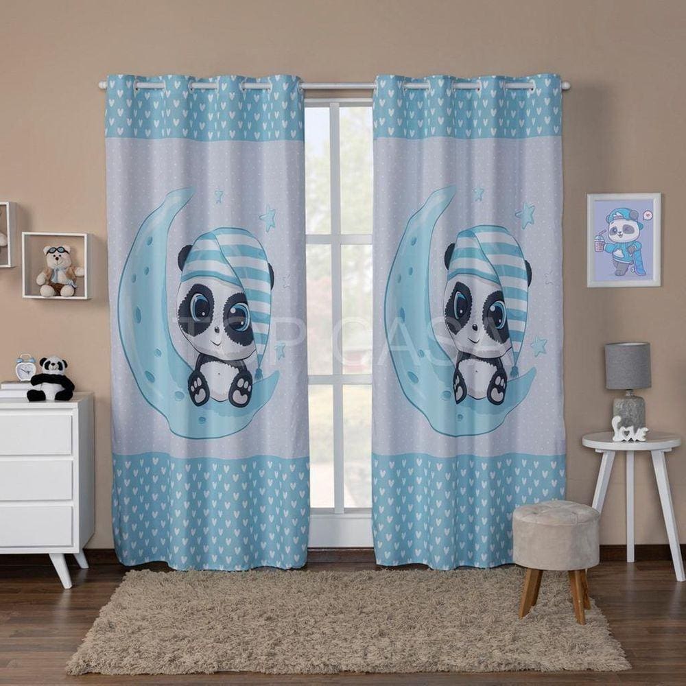 Cortina Para Quarto/ Sala E Decoração Nuvem Rosa 3.00X2.20