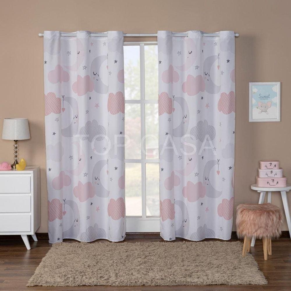 Cortina Quarto Infantil/Criança Unicórnio Baby 3.00X2.20