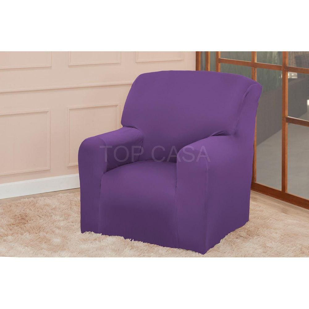 Capa Protetor De Sofá Poltrona Papai 1 Lugar Coladinha - Uva