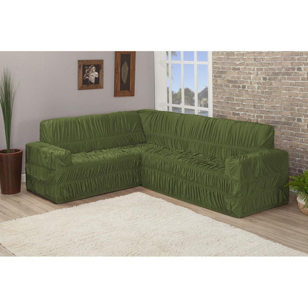 Capa De Sofa Canto De 6 Lugares Elasticada Malha Gel