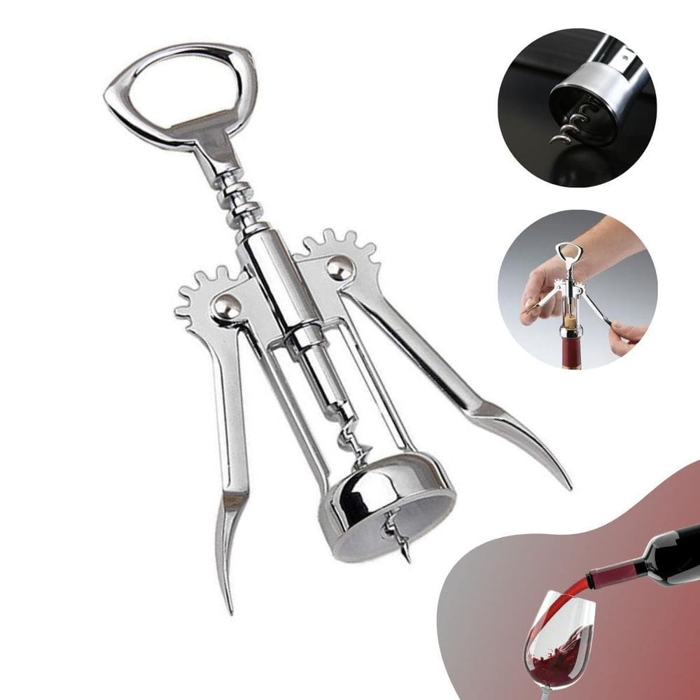 Abridor Vinhos Saca Rolha Profissional - Qualidade Garantida